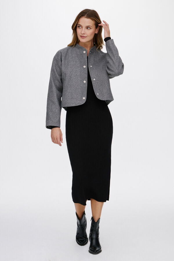 Vila Chaqueta bomber de pa&ntilde;o Gris