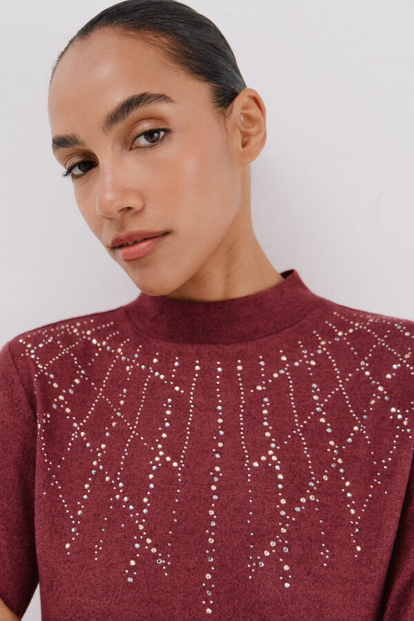 Cortefiel Camiseta com detalhe de strass Granada