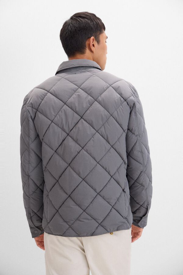 Cortefiel Chaqueta acolchada Gris