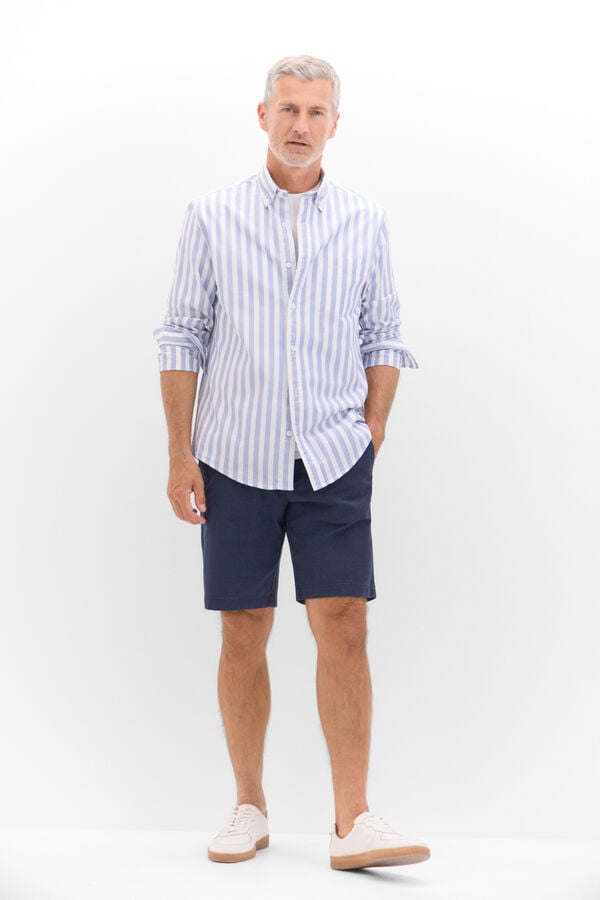 Cortefiel Bermuda chino Azul