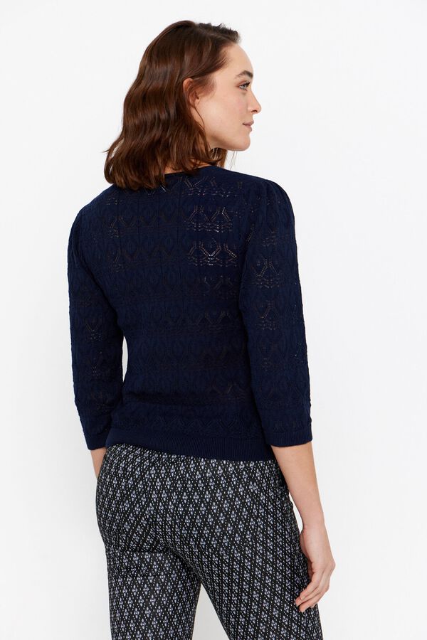 Cortefiel Jersey algod&oacute;n bc Azul marino