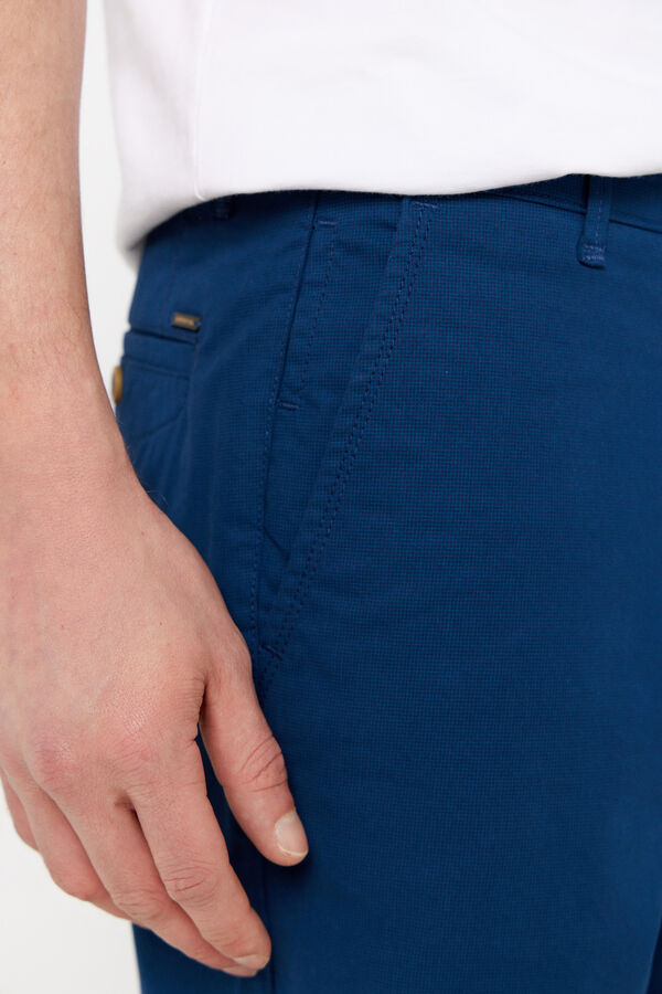 Cortefiel Bermudas chinos estampadas Azul