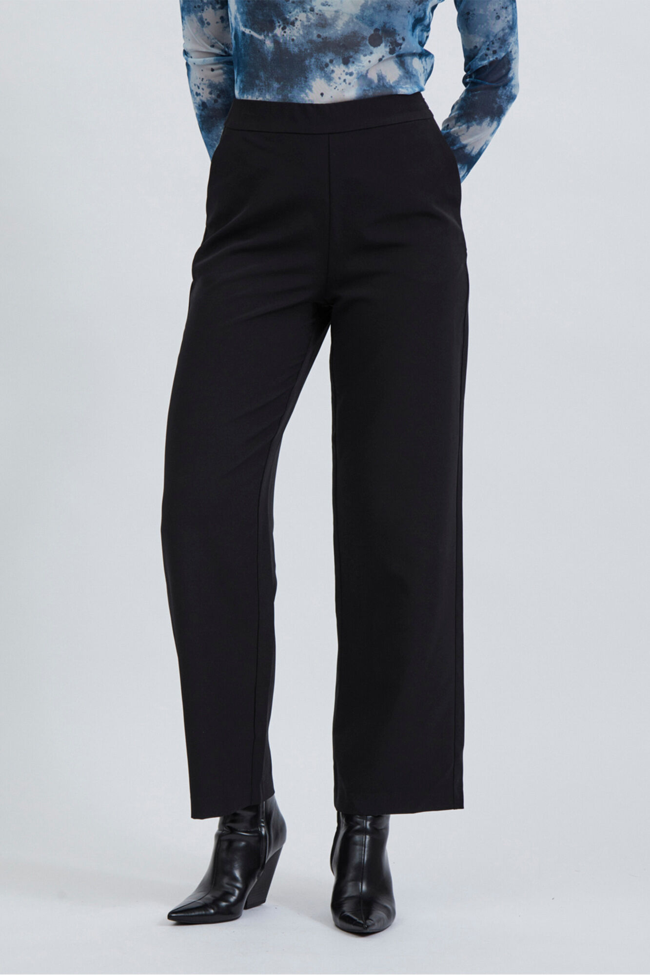 Vila Cal&ccedil;as de mulher wide leg cintura subida