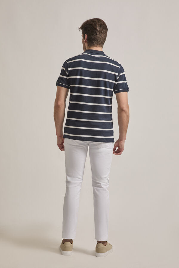 Street Monkey Polo fashion de manga curta  Azul