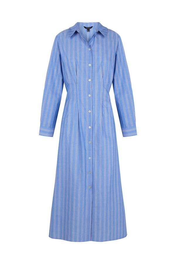 Cortefiel Vestido camisero rayas Estampado azul