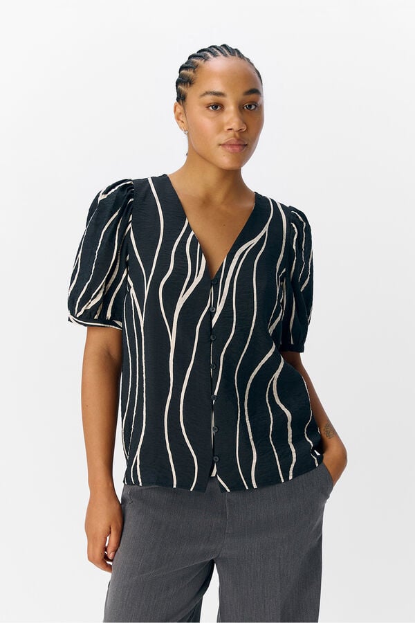 Object Blusa estampada Negro