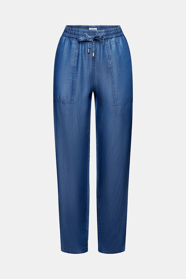 Esprit Pantal&oacute;n jogger Tencel Azul