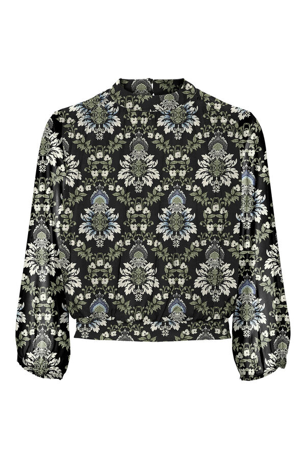 Vero Moda Top estampado de manga comprida Preto