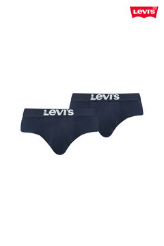 Cortefiel Pack de 2 cuecas da Levi’s® básicas lisas Azul