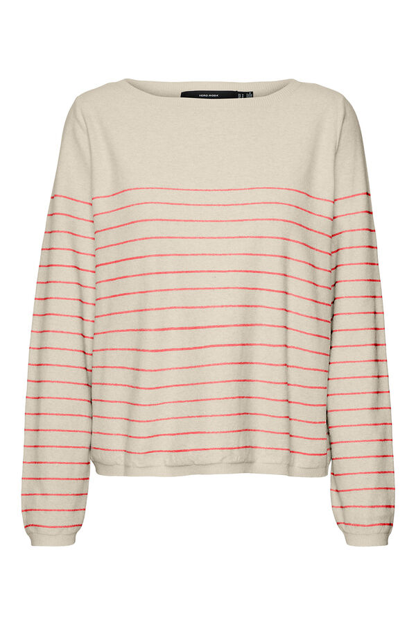 Vero Moda Suéter riscas com gola canoa Multicolorido