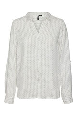 Vero Moda Camisa de manga comprida com l&uacute;rex Branco