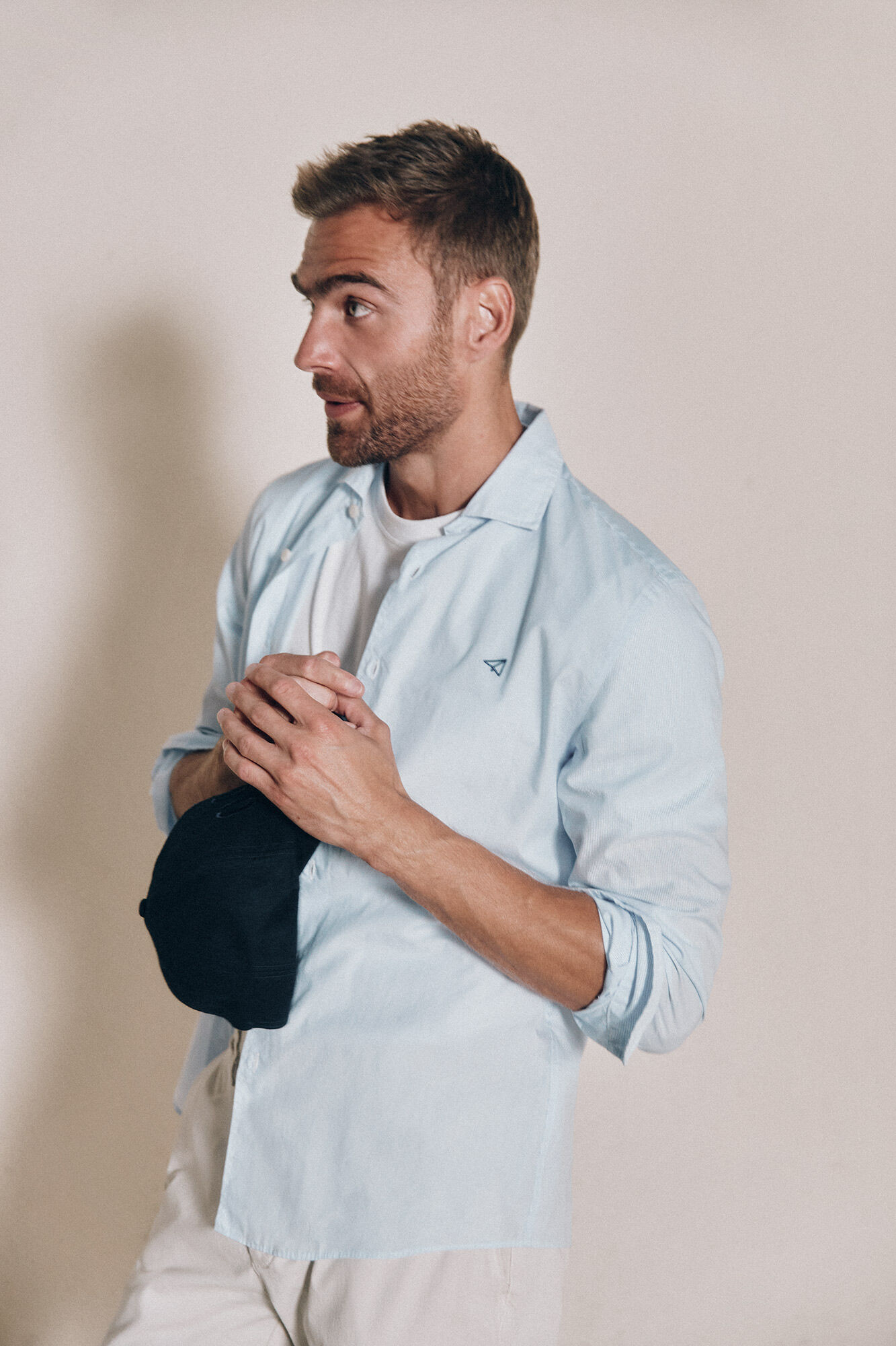 OOTO Camisa cuello italiano slim