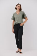 Cortefiel Jeans Sensacional Slim Color Preto