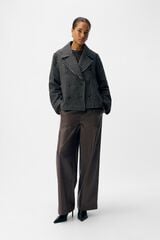 Object Abrigo tweed cuadros Multicolor