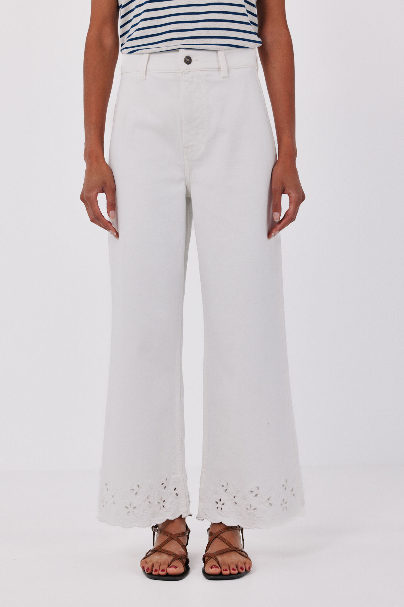 Cortefiel Jeans com bordado na bainha