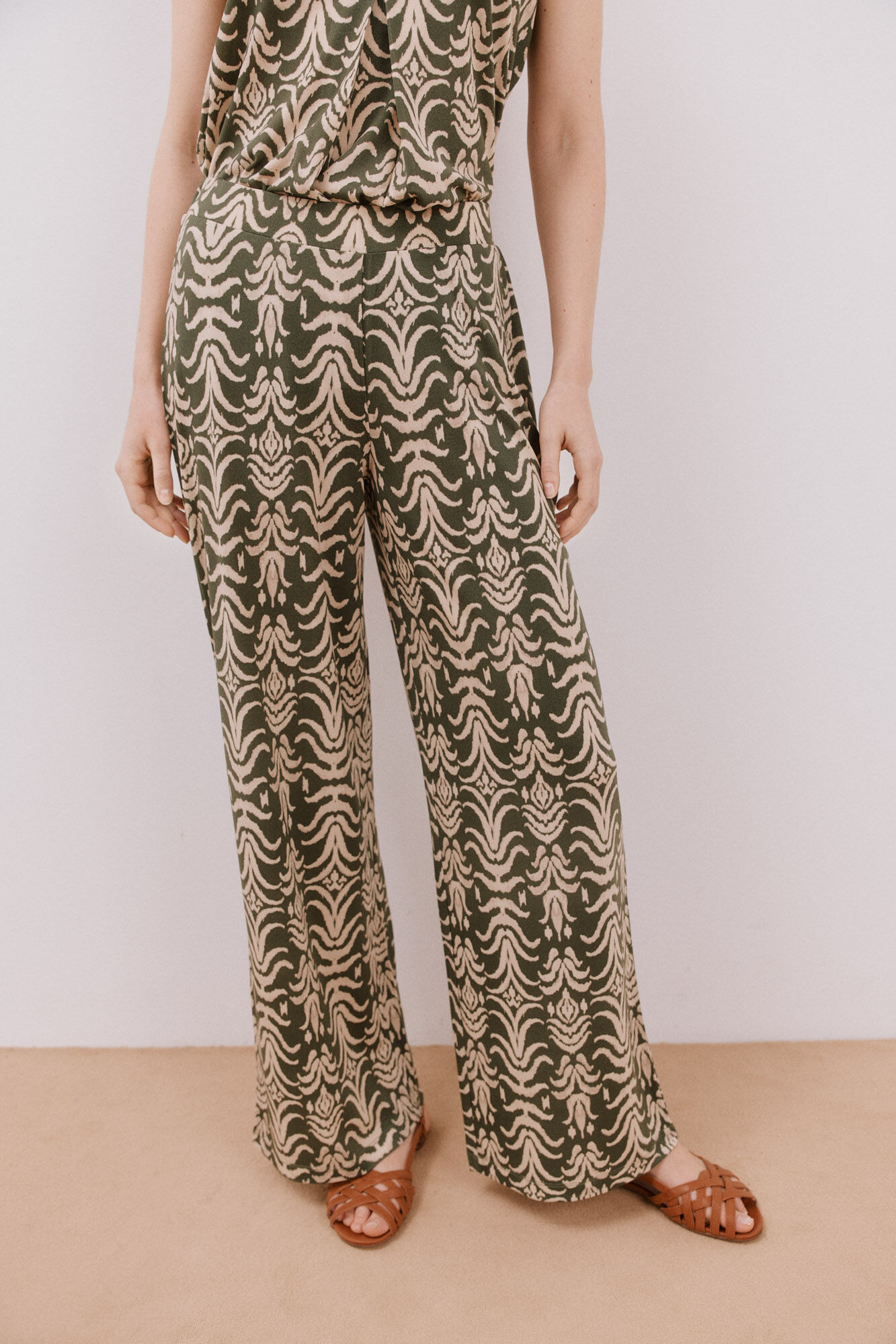 Cortefiel Pantal&oacute;n de punto estampado