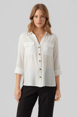 Vero Moda Camisa de riscas Branco