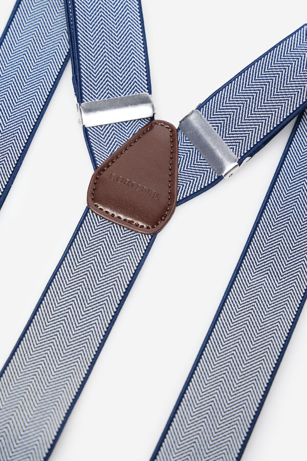 Cortefiel Tirante elastico falso liso Azul marino