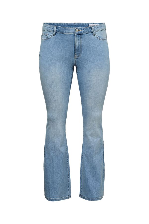 Vero Moda Curve Vaquero acampanado ancha talla grande Azul