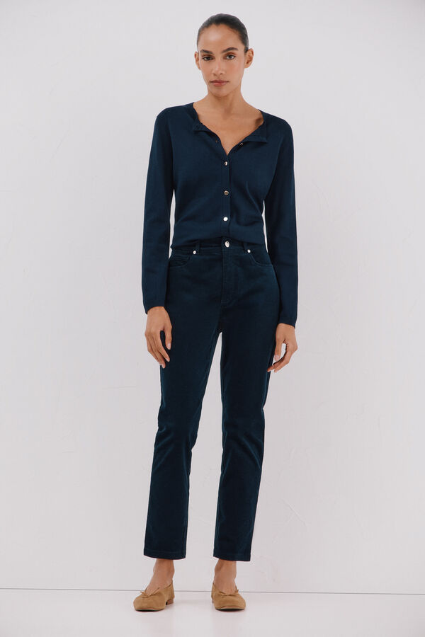 Cortefiel Pantalones Sensational pana Azul