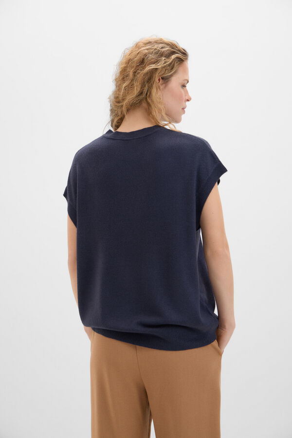 Cortefiel Colete tato suave Azul