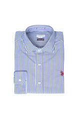 Us Polo Camisa a rayas Ivor Estampado azul