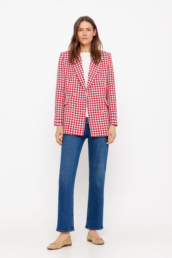 Cortefiel Blazer comprido pied-de-poule Granada