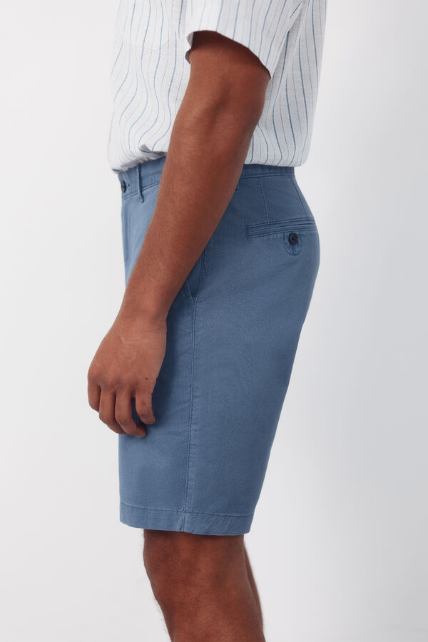 Cortefiel Bermuda chino regular ligero Azul