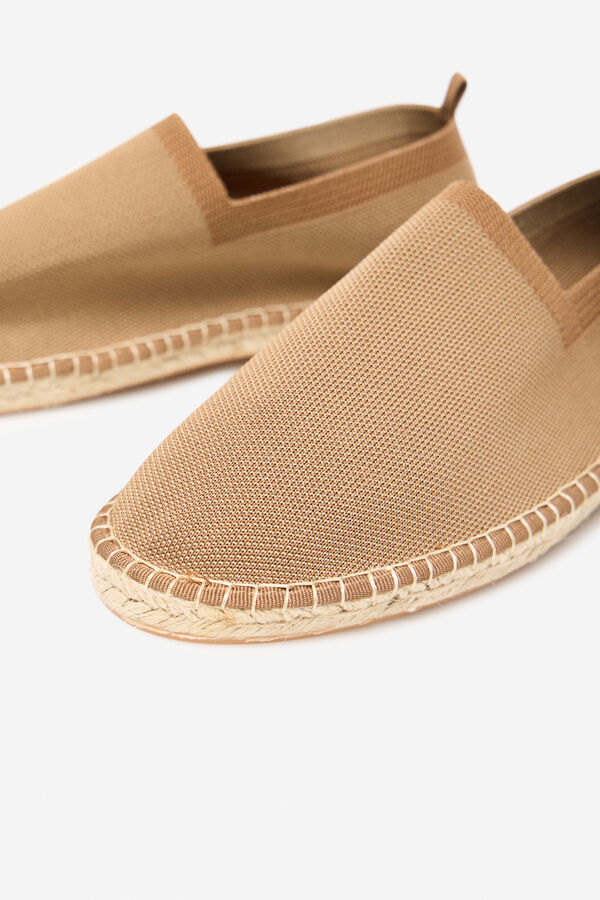 Cortefiel Alpargata tejido punto Beige