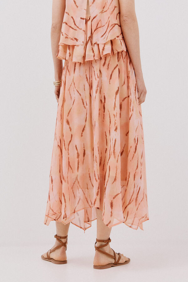 Cortefiel Maxi falda con vuelo Multicolor