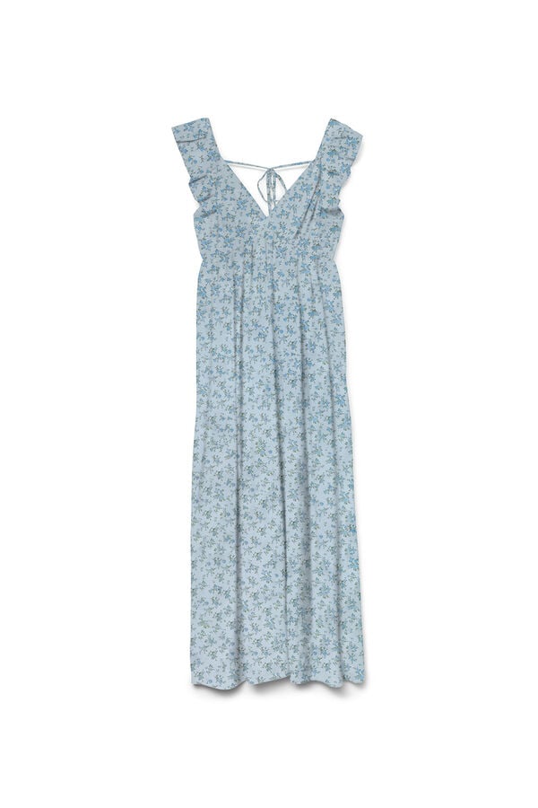 Vero Moda Vestido midi de al&ccedil;as Azul