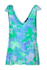 Vero Moda Top escote pico frontal y trasero Azul