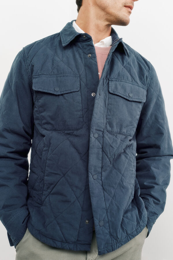 OOTO Sobrecamisa acolchada algodón Azul oscuro