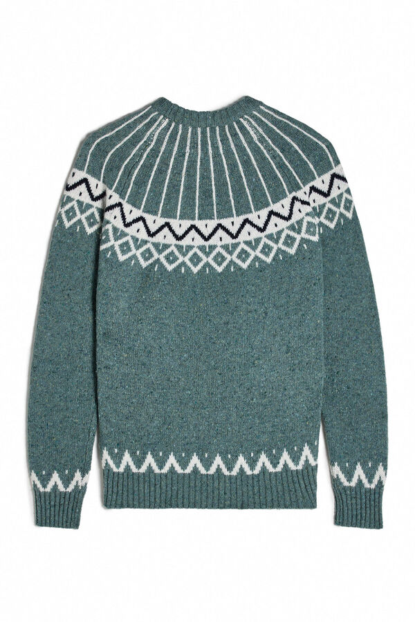 OOTO Camisola jacquard Natal Azul