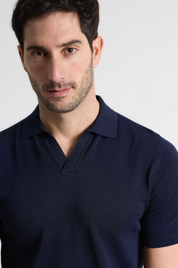 PuroEGO Malha polo Azul