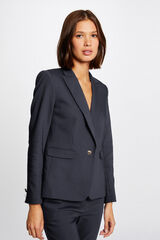Morgan Blazer reto abotoado Azul