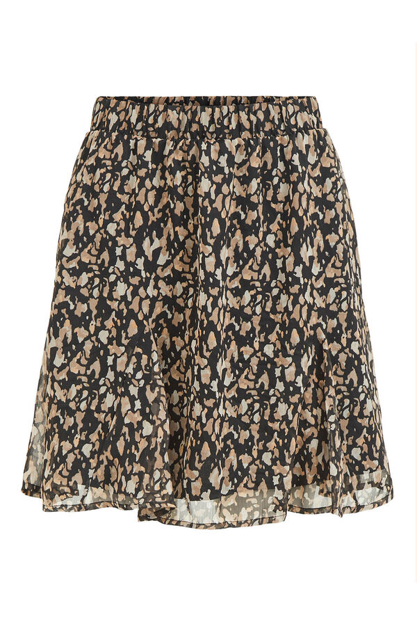 Vila Saia curta estampada Multicolorido