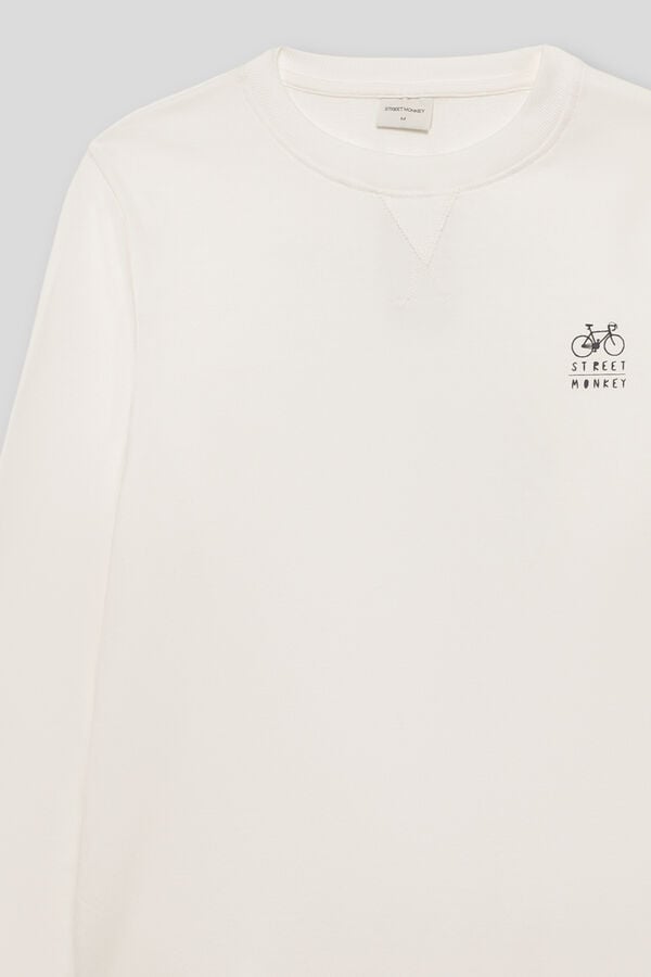 Street Monkey Sudadera moda Marfil