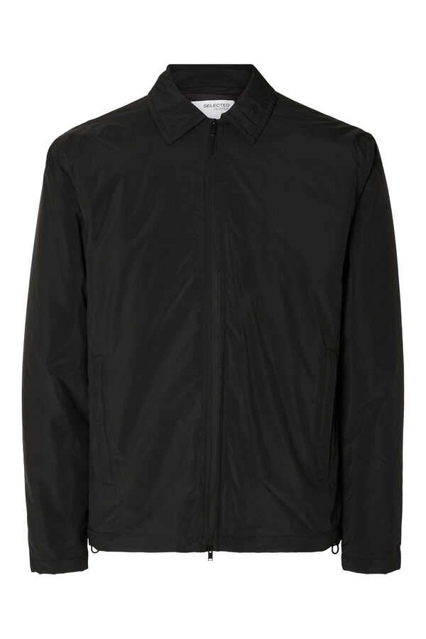 Selected Casaco de meia-esta&ccedil;&atilde;o imperme&aacute;vel Preto