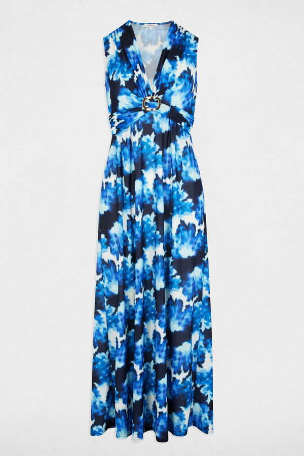 Morgan Vestido largo recto estampado Multicolor