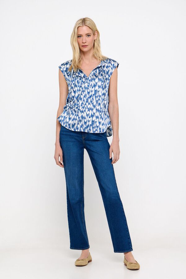 Cortefiel Pantalones vaqueros rectos Azul