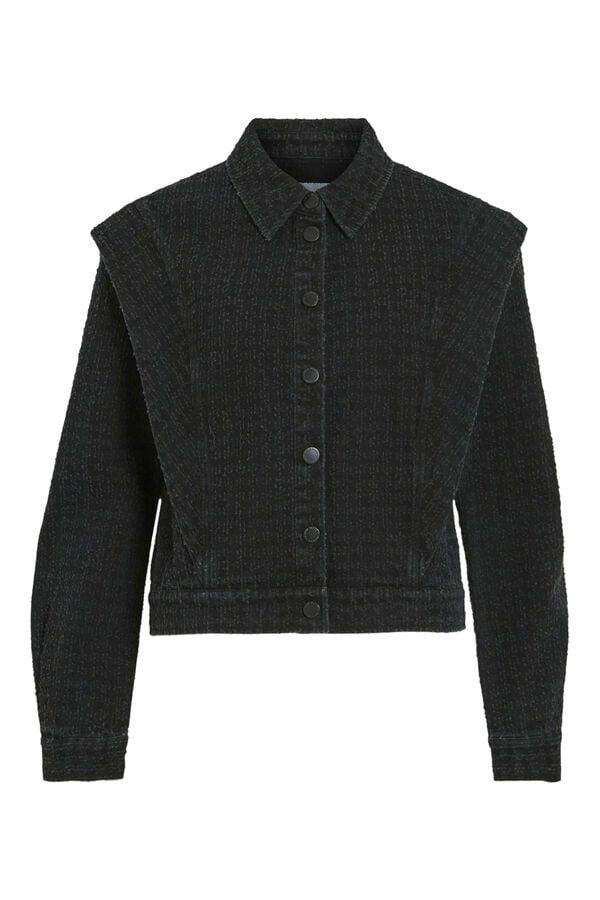 Vila Chaqueta cazadora con jaretas Negro