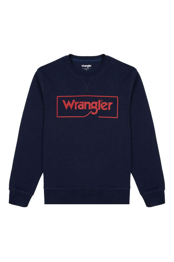 Wrangler Sweatshirt azul-marinho de ajuste regular  Azul