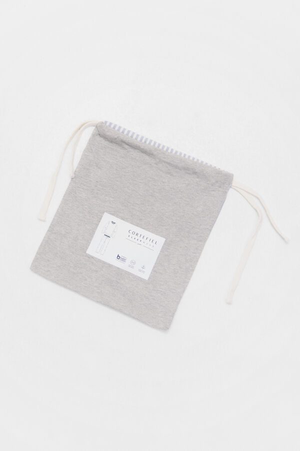 Cortefiel Set de pijama punto y tela Gris oscuro