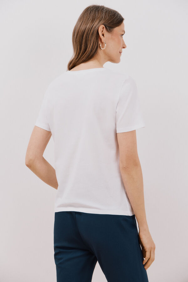 Cortefiel T-shirt estampado floral Impressão