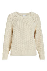 Vila Camisola de malha com bot&otilde;es Cinzento