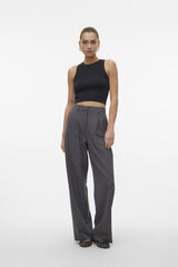 Vero Moda Crop top de malha  Preto