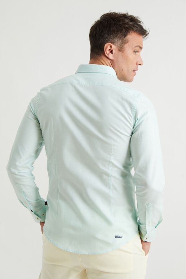 Williot Camisa Slim Fit Oxford Verde