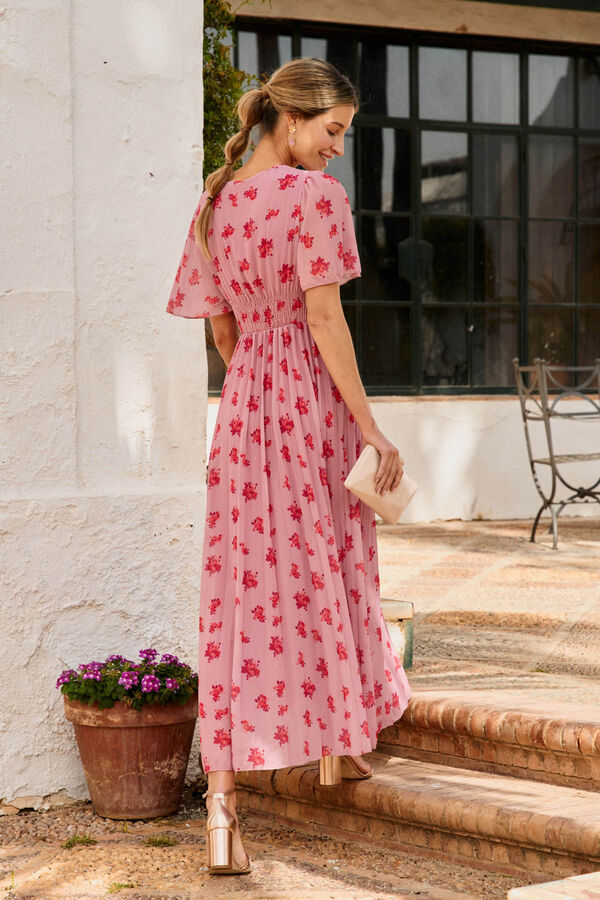 Pol&iacute;n Et Moi Vestido plisado Kate Rosa