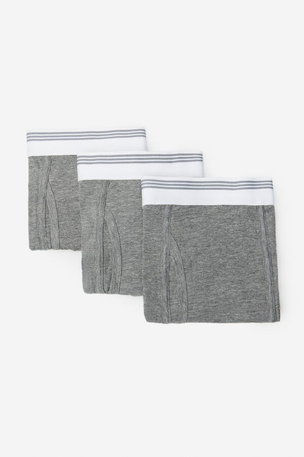 Cortefiel Pack 3 boxer punto Gris